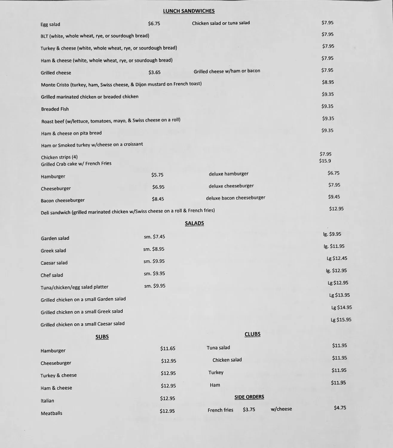 Menu 1