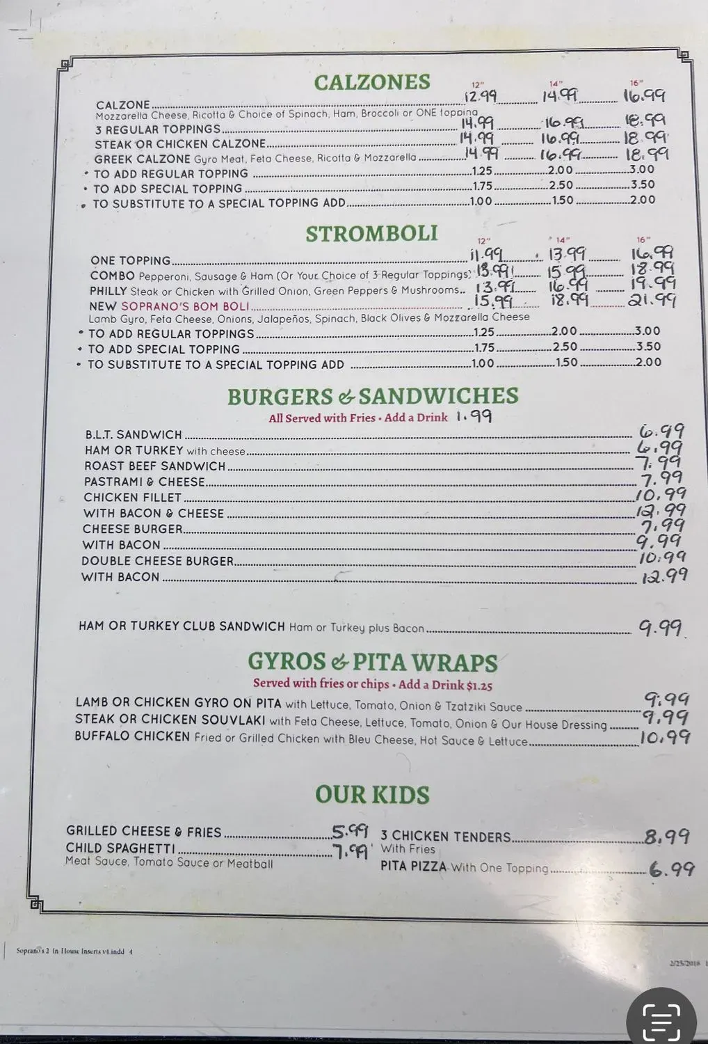 Menu 2