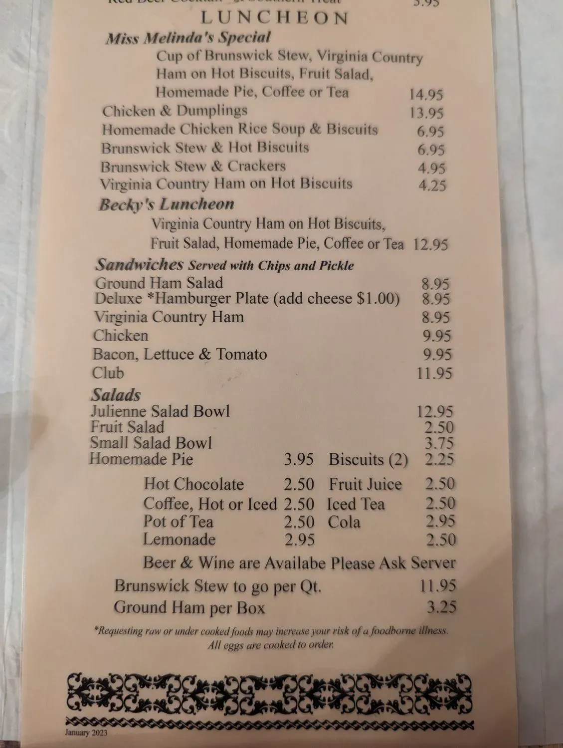 Menu 6