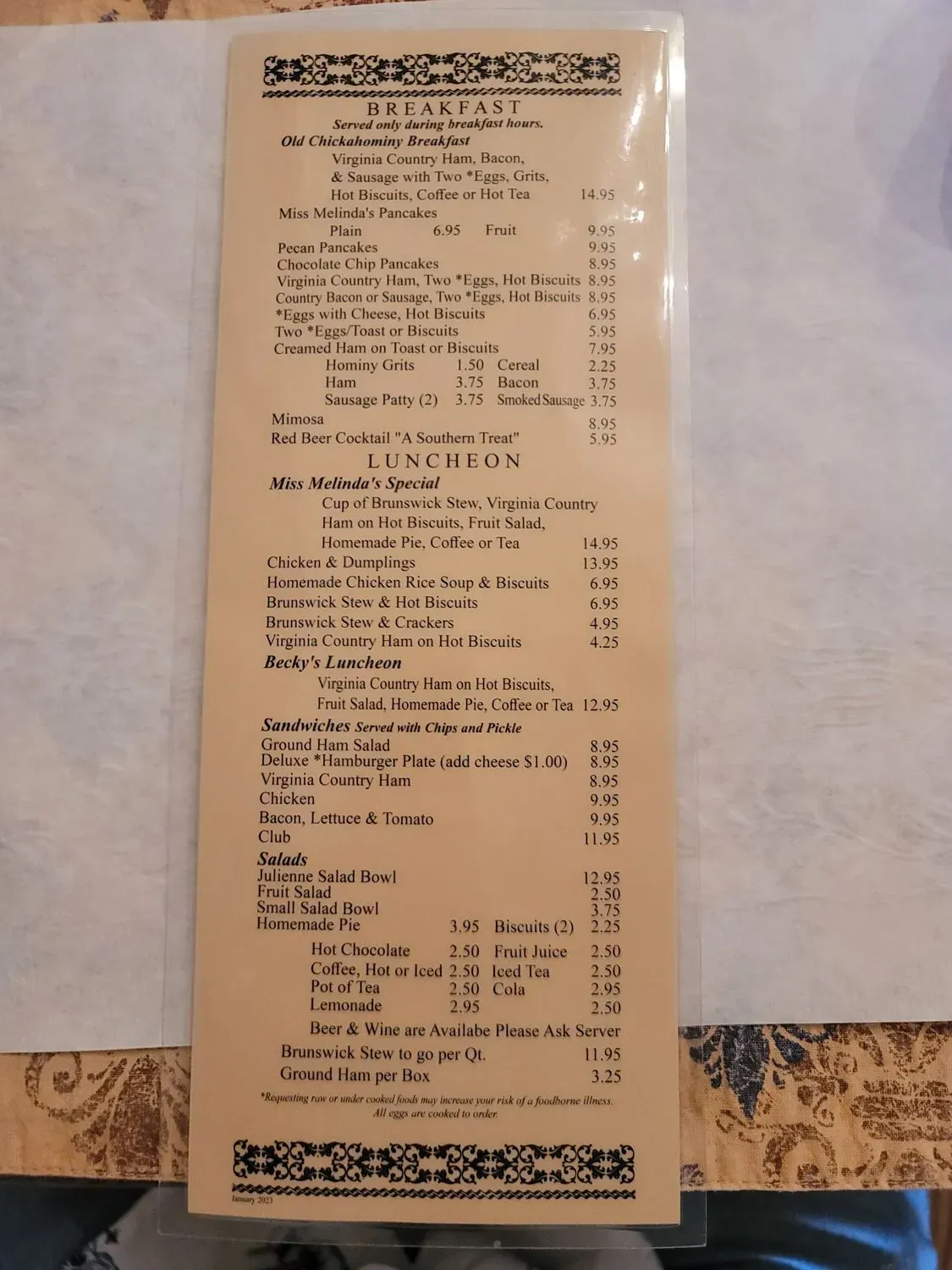 Menu 4