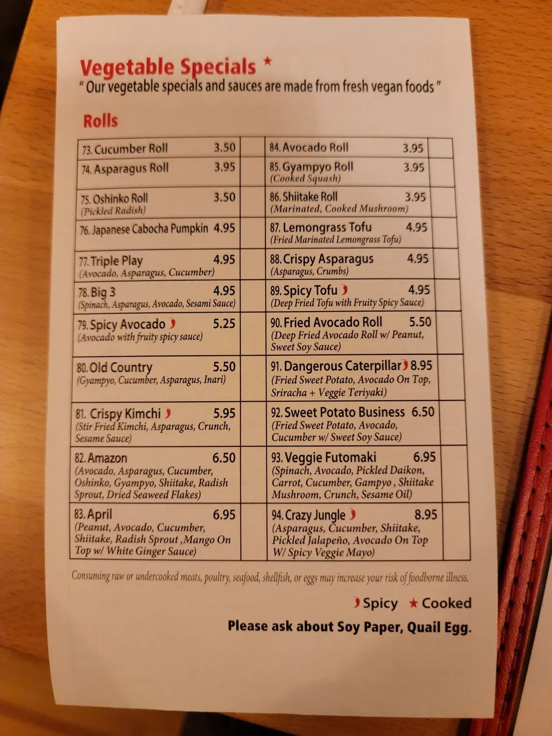 Menu 6