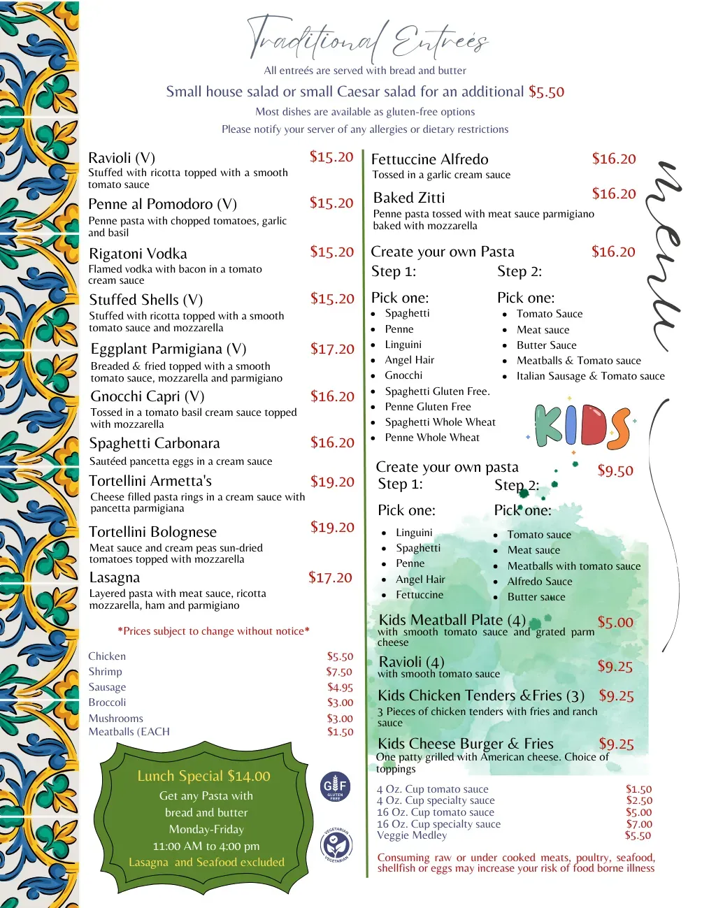 Menu 1