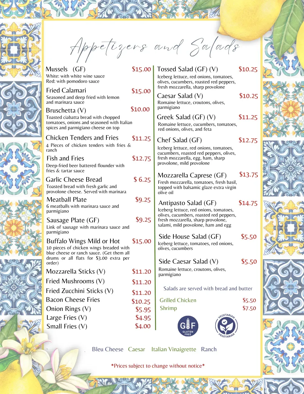 Menu 2