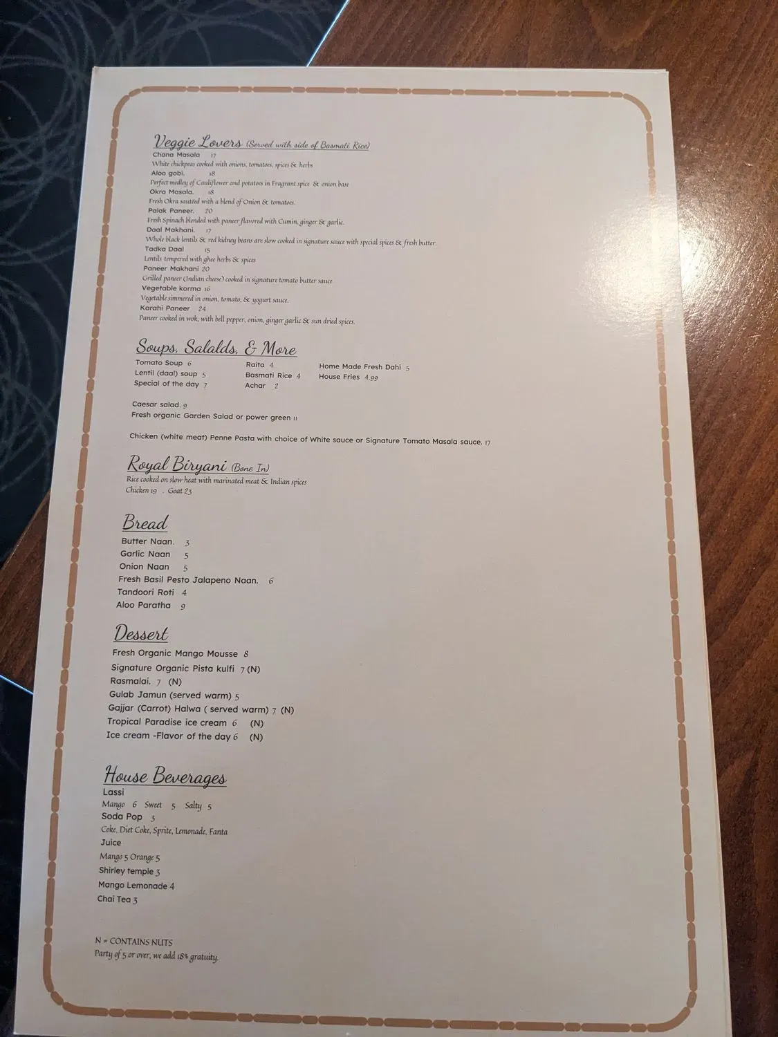 Menu 1