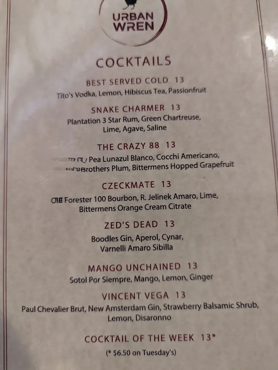 Menu 5