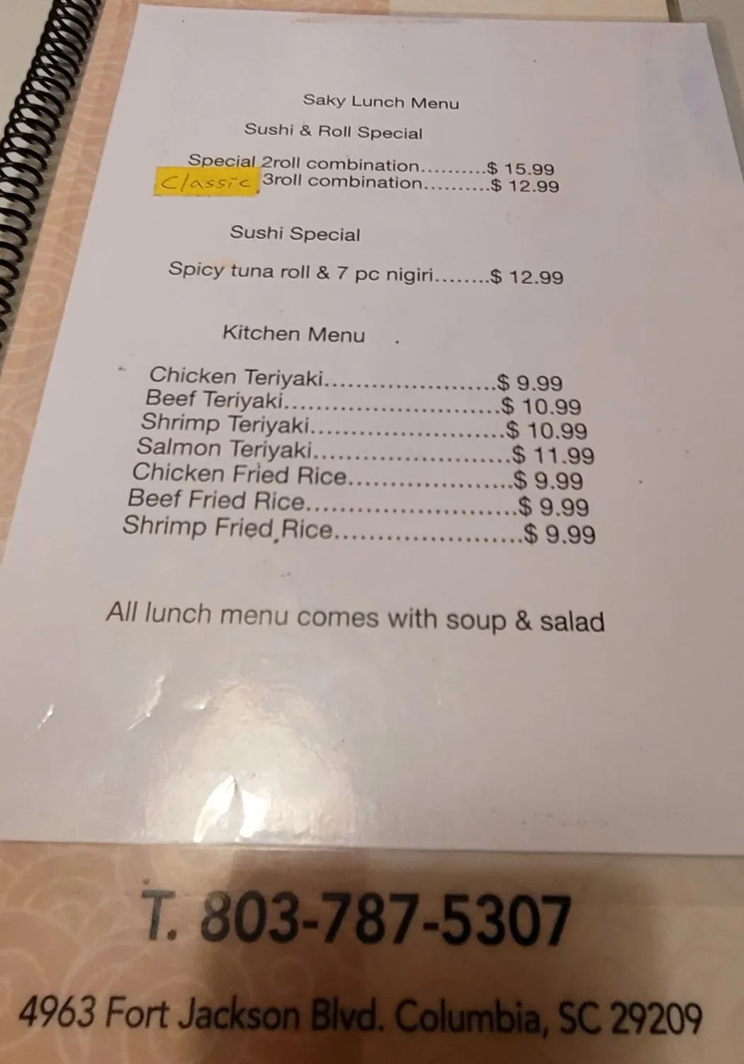 Menu 5