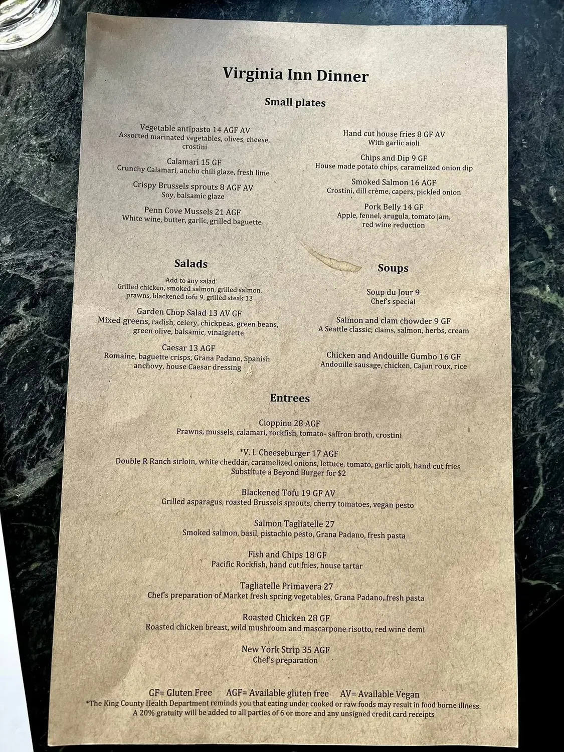 Menu 5