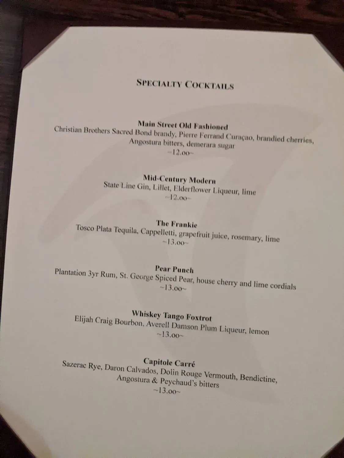 Menu 5