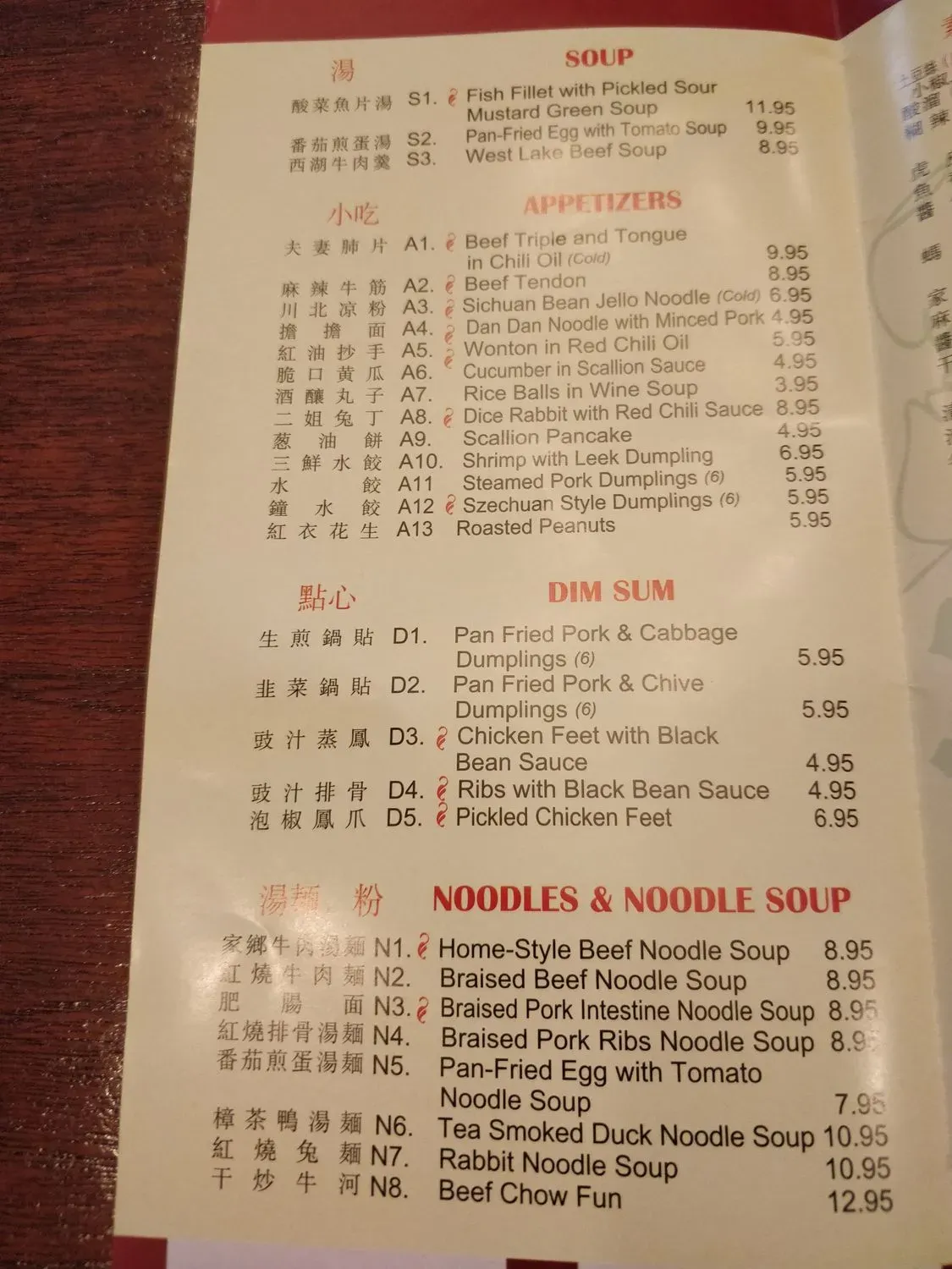 Menu 5