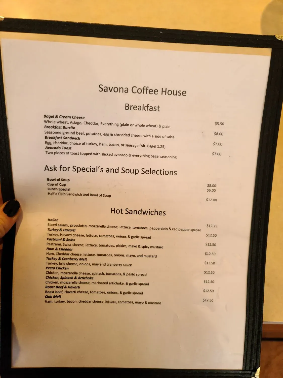 Menu 5