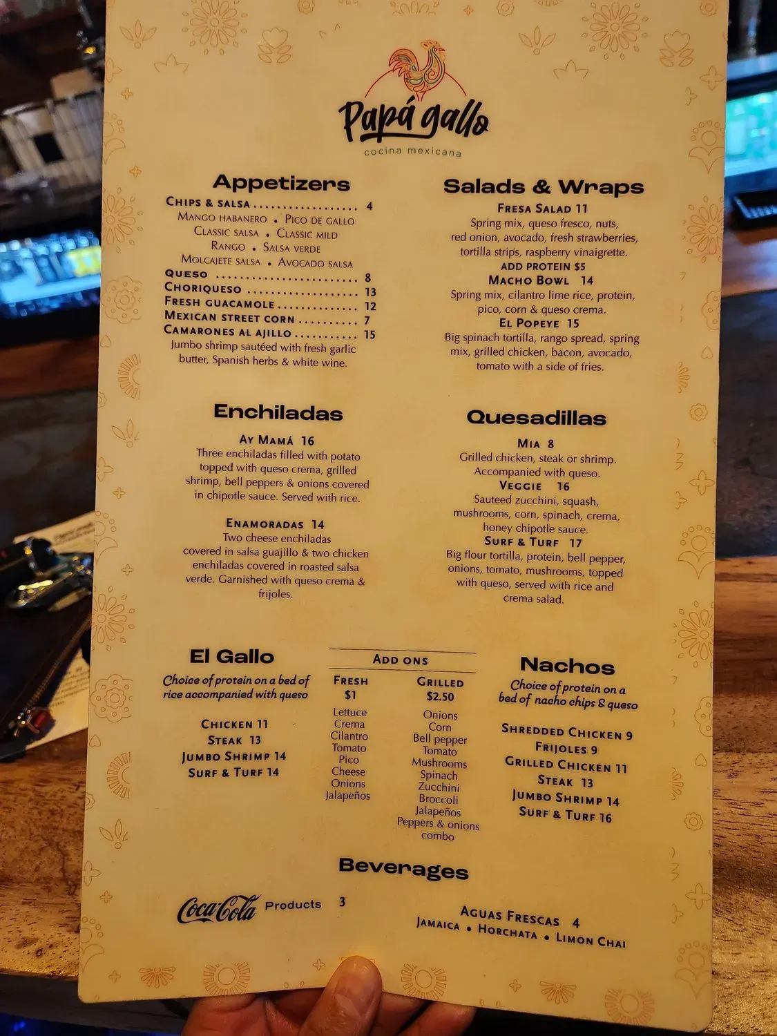 Menu 5