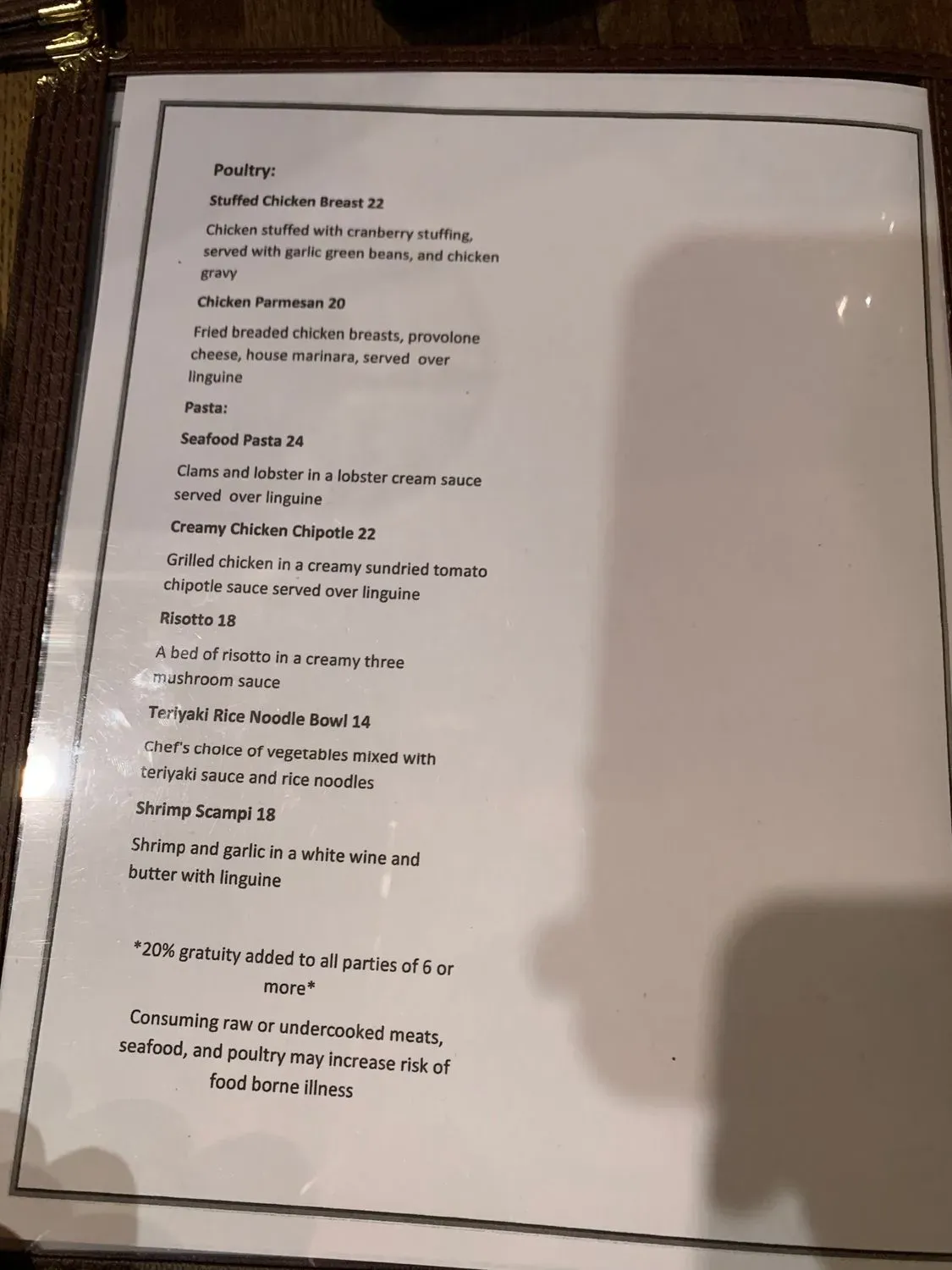 Menu 6