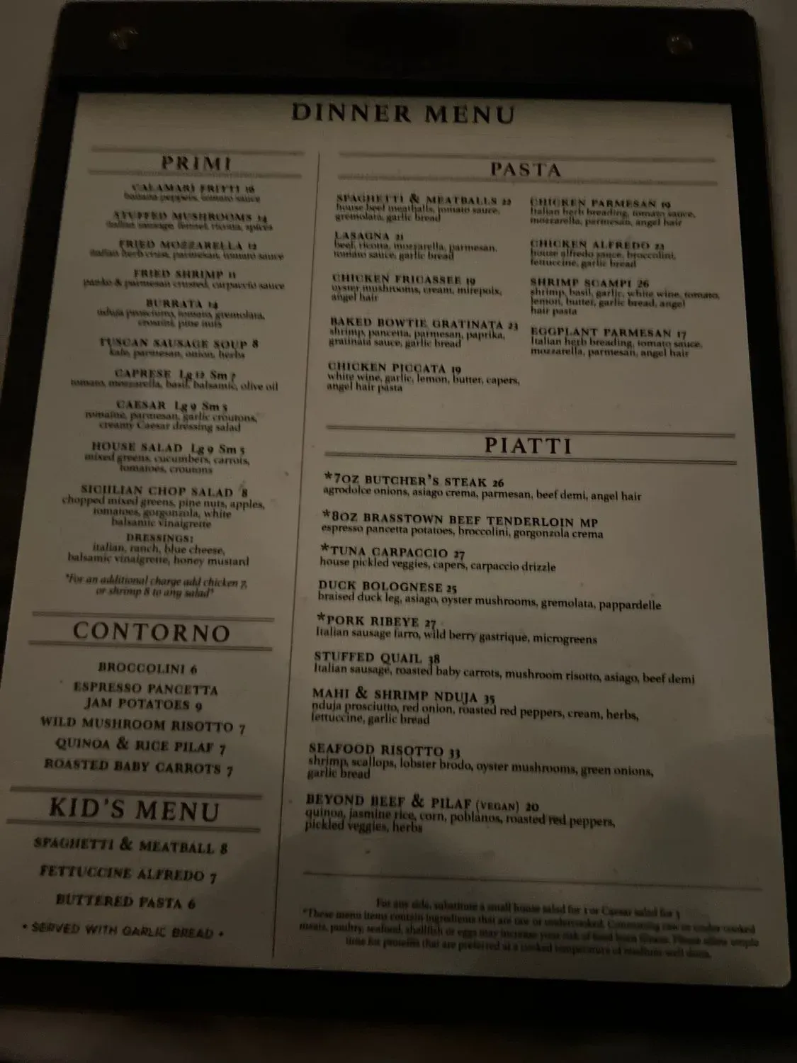 Menu 5