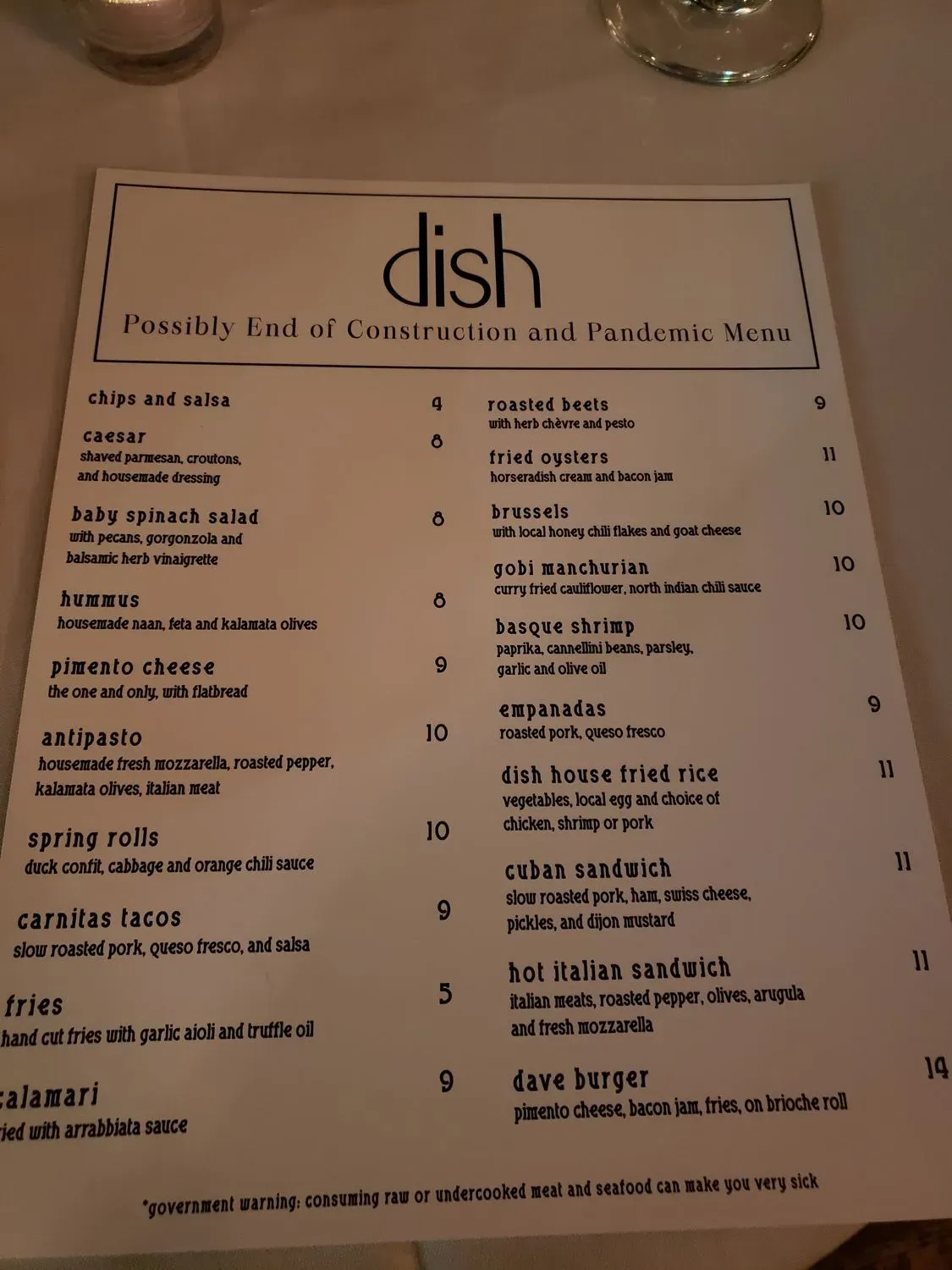 Menu 5