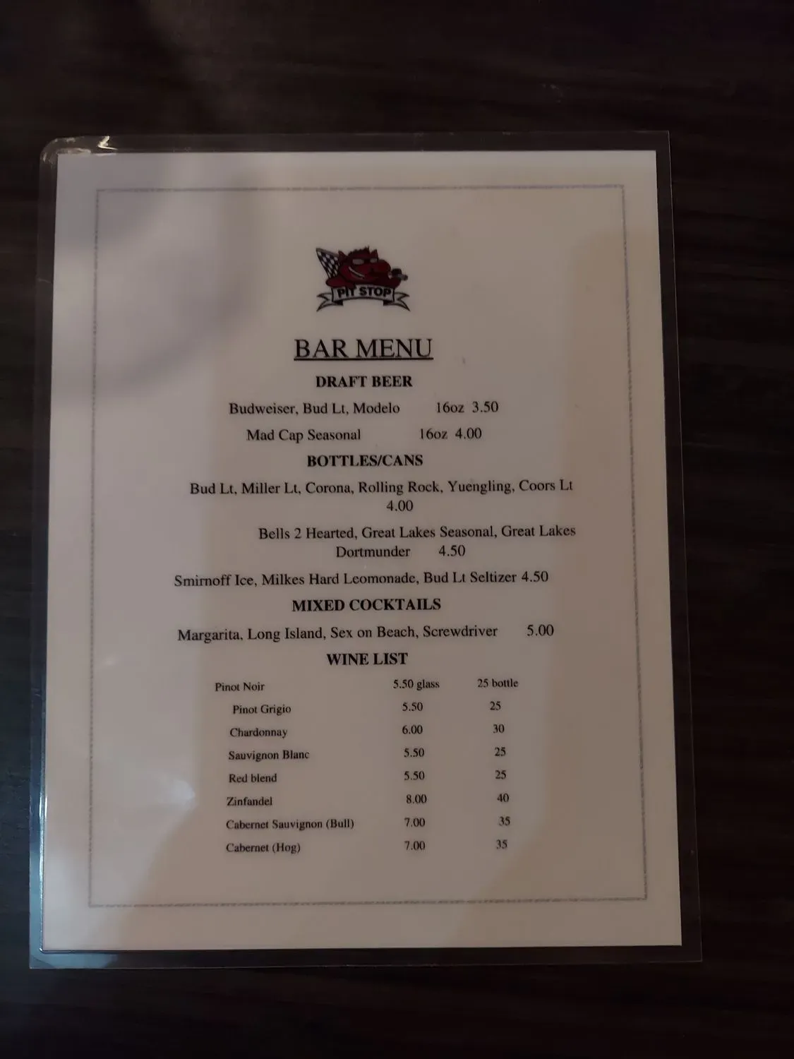 Menu 4