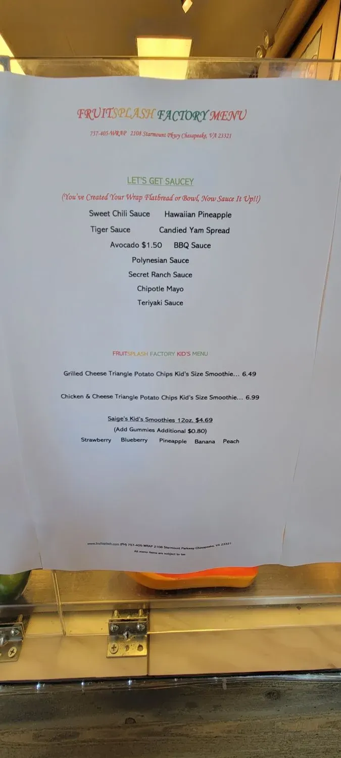 Menu 6