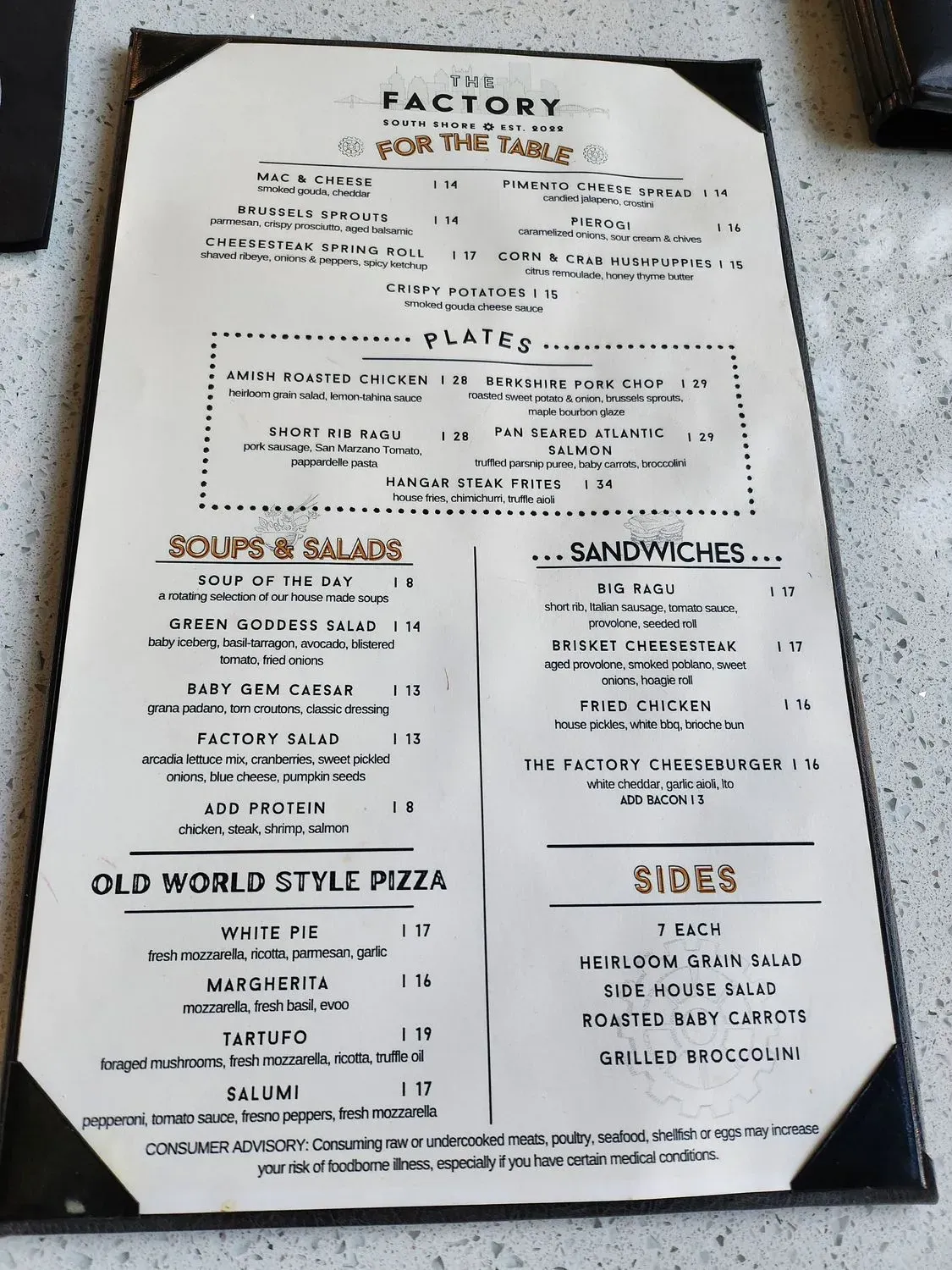 Menu 5