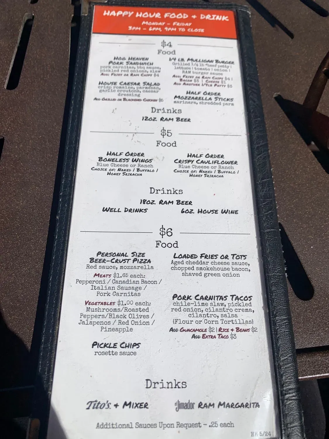 Menu 6