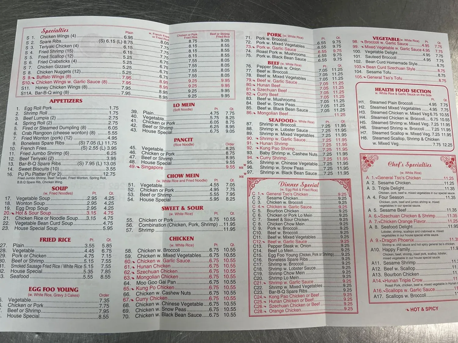 Menu 1