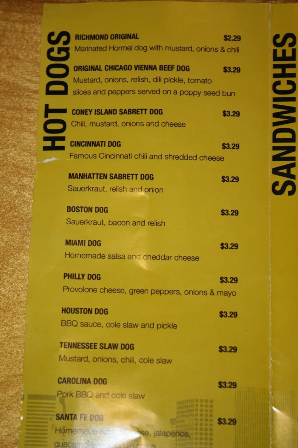 Menu 5