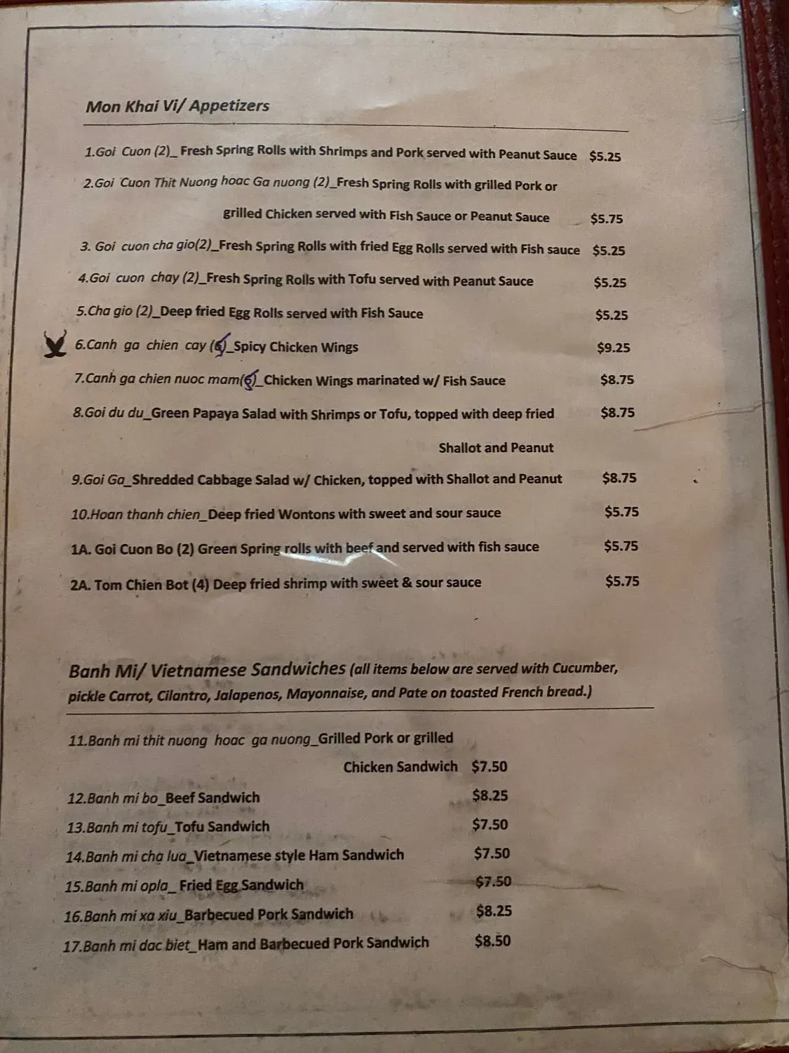 Menu 1