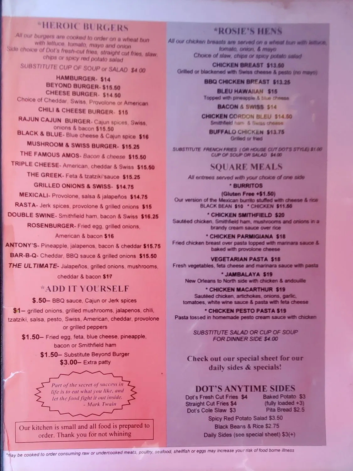 Menu 4