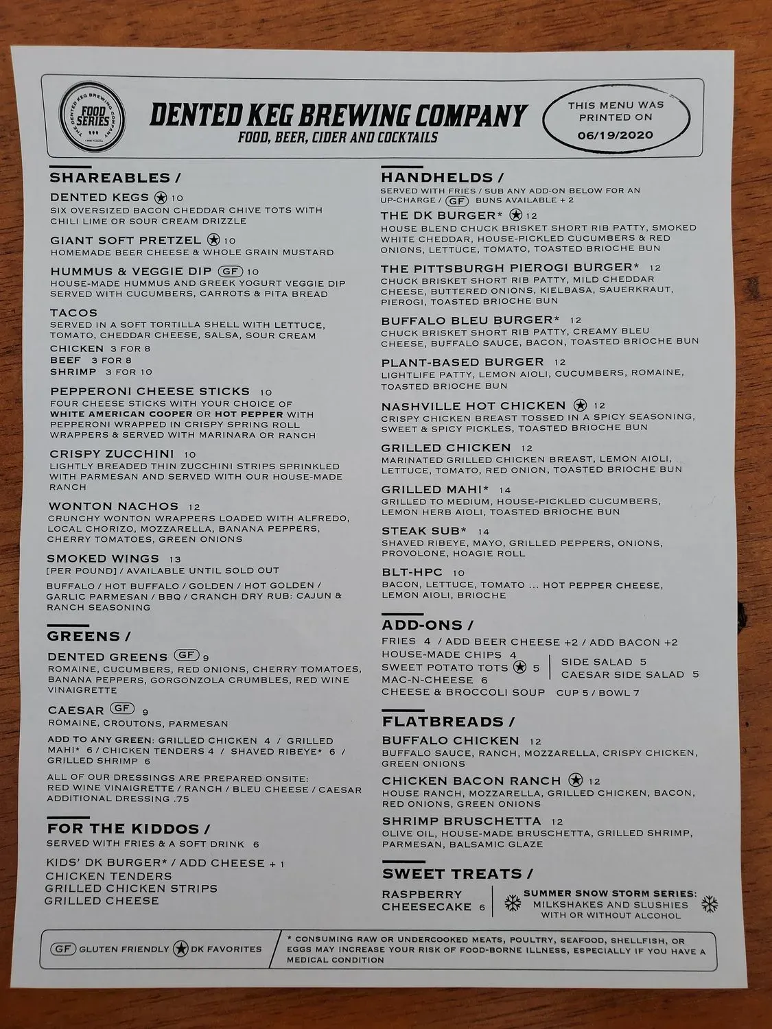 Menu 1