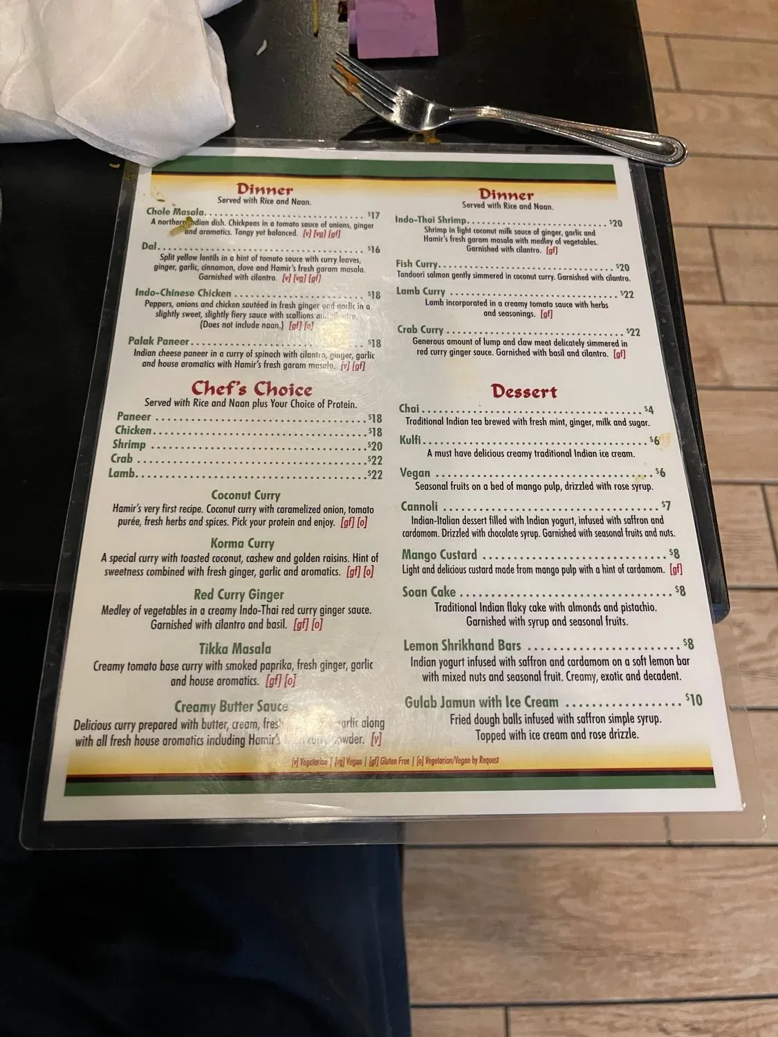 Menu 6