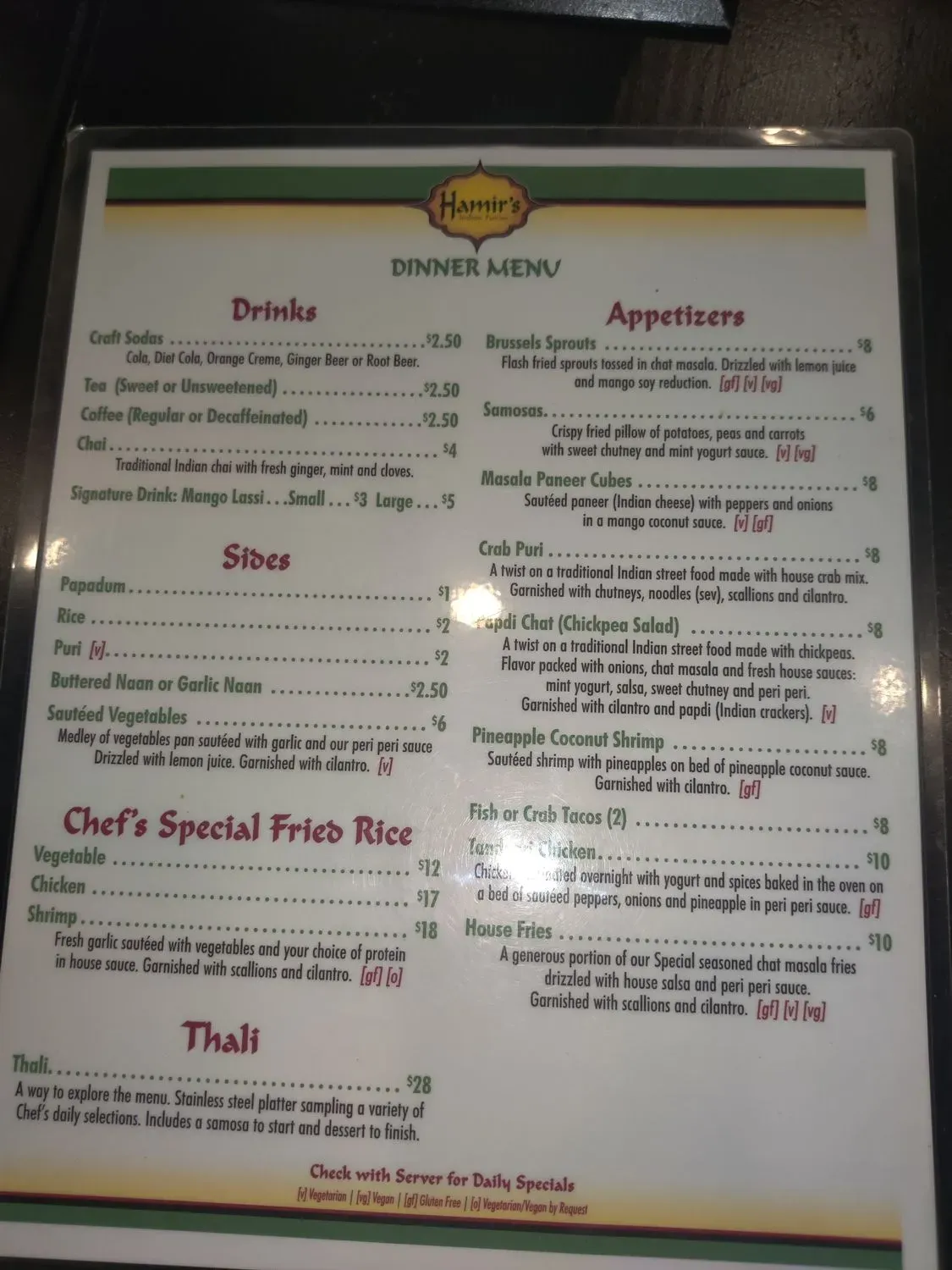 Menu 5