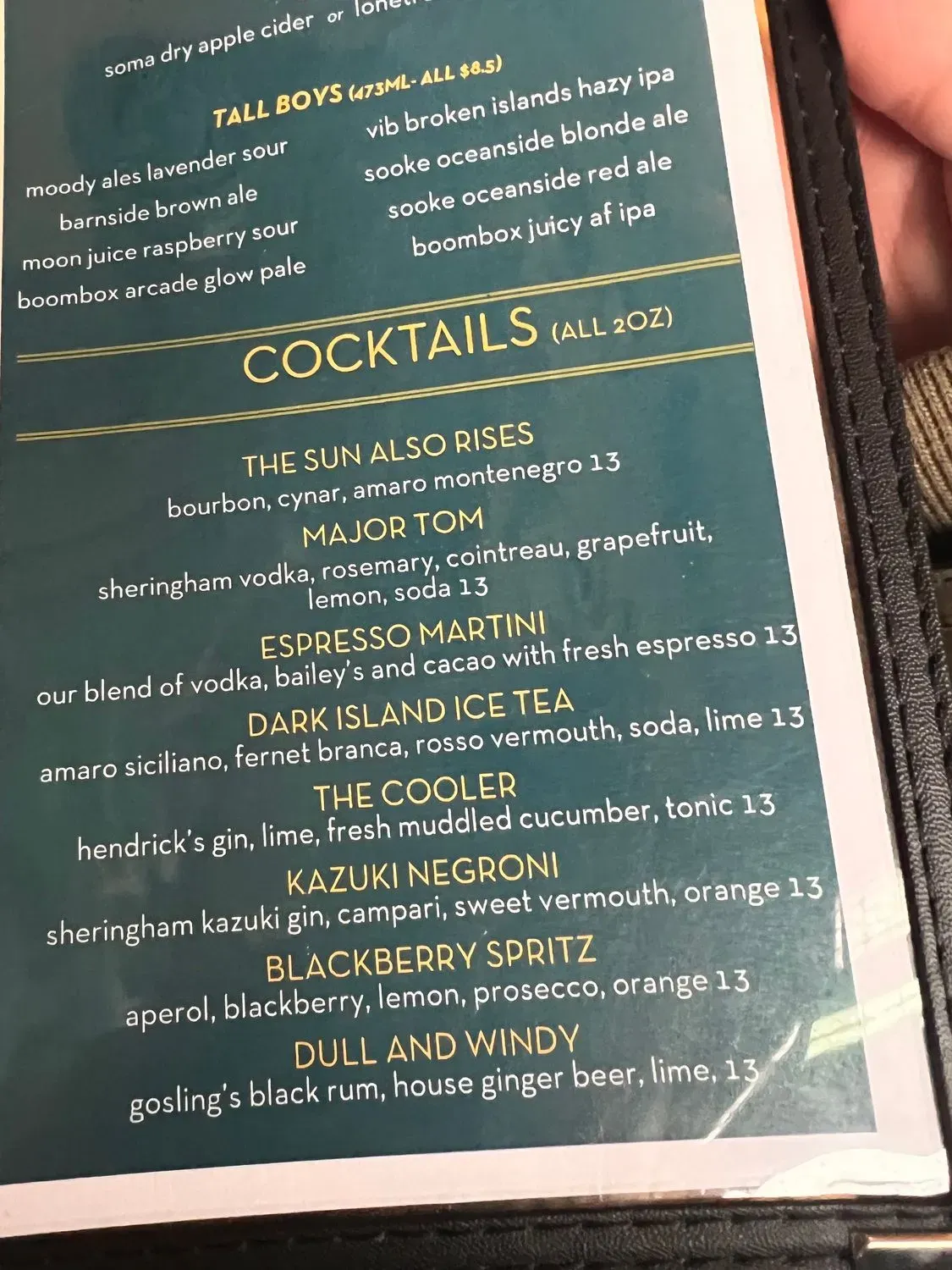 Menu 1