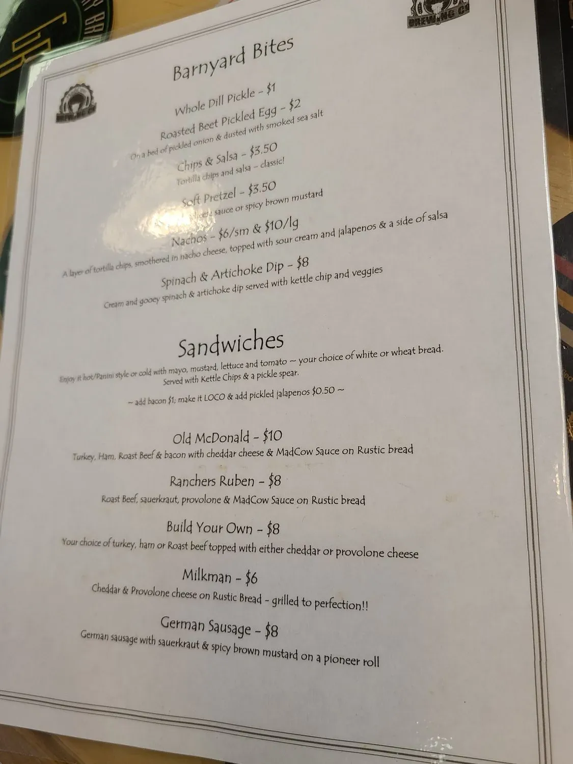 Menu 2