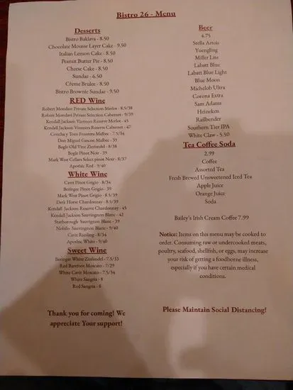 Menu 6