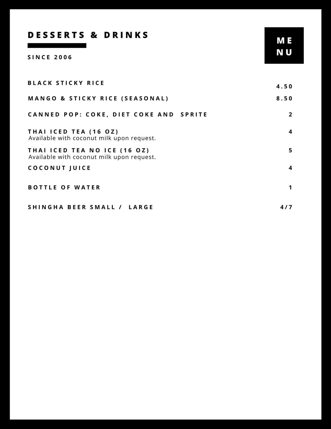 Menu 2