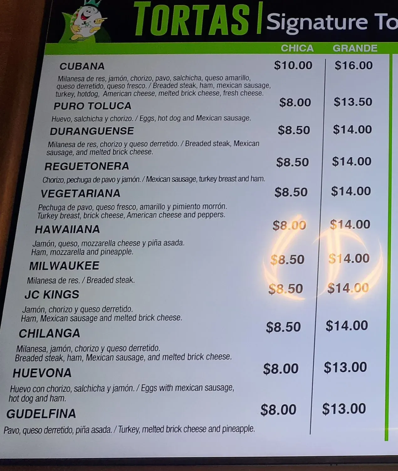 Menu 2