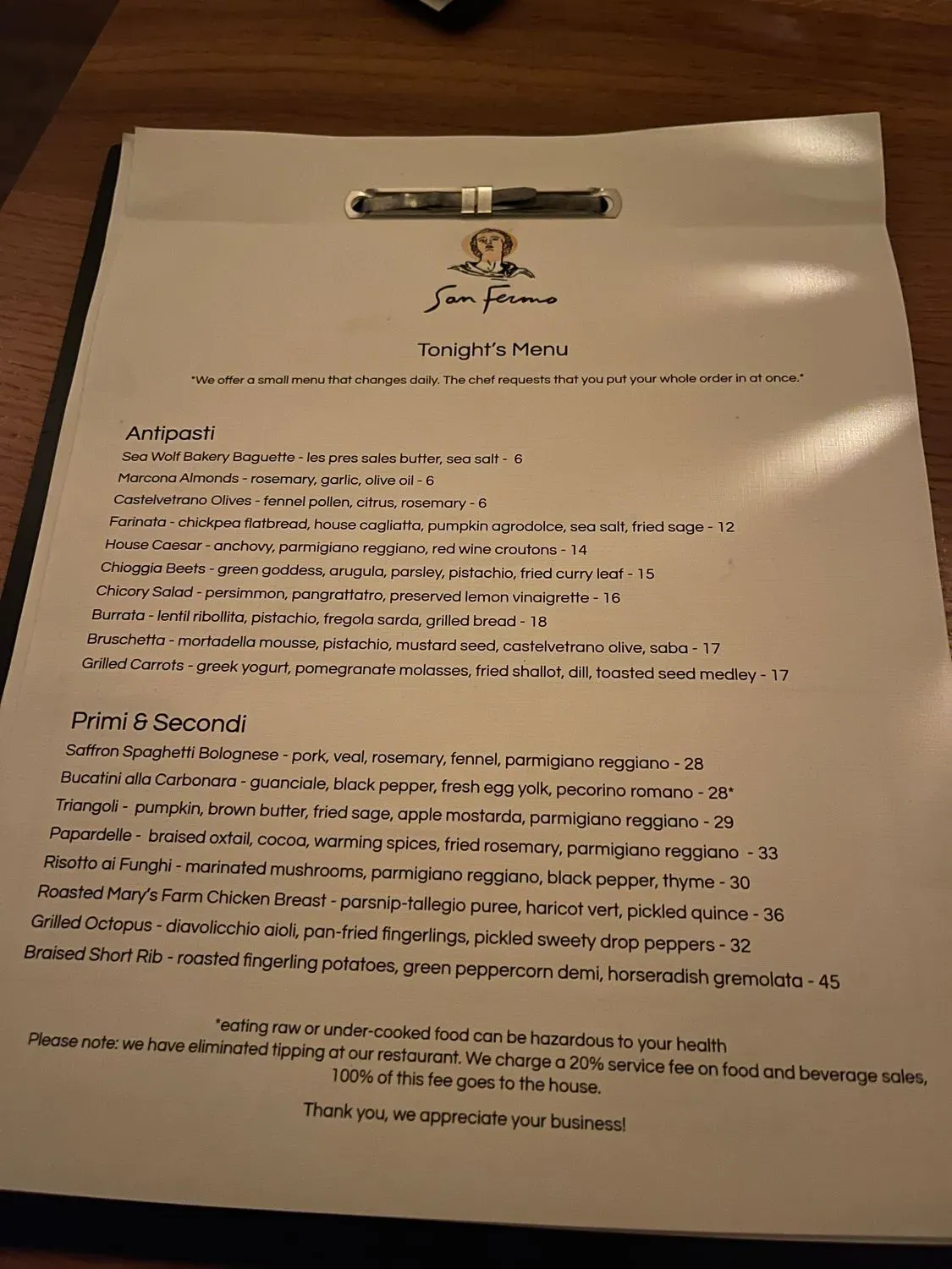 Menu 4