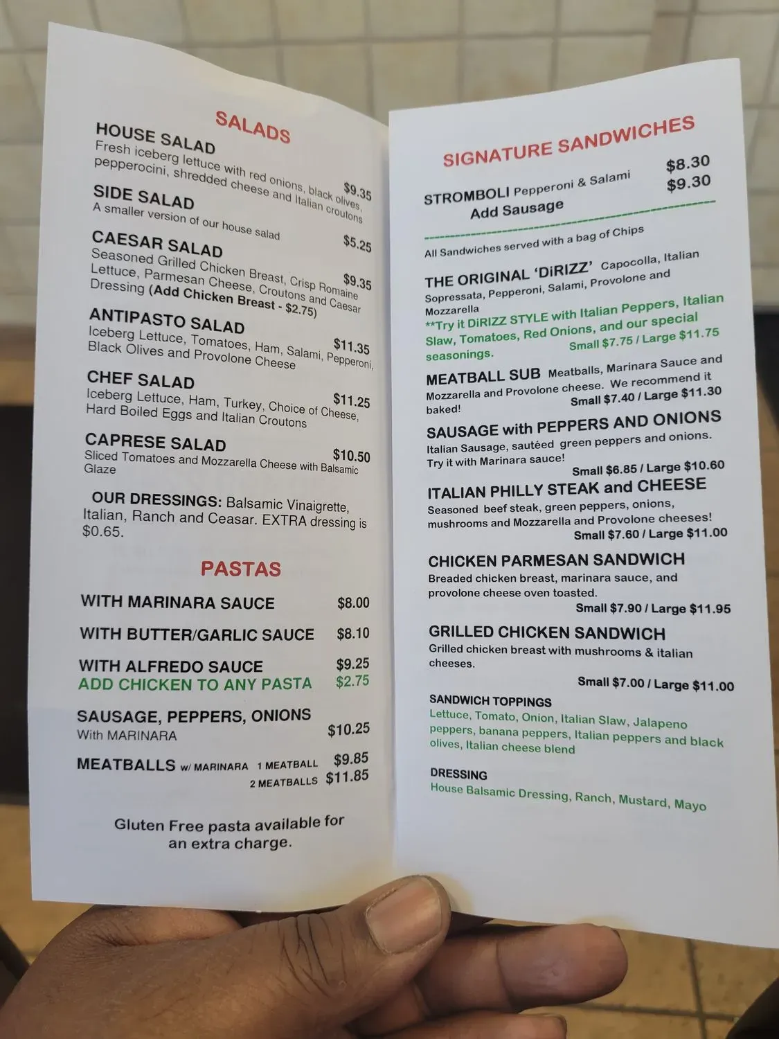 Menu 2