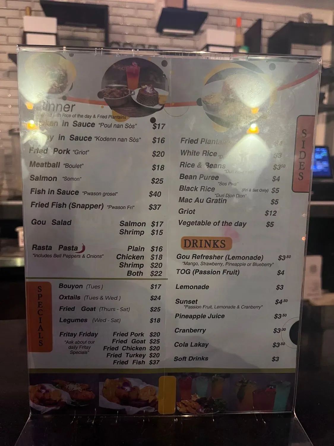 Menu 5