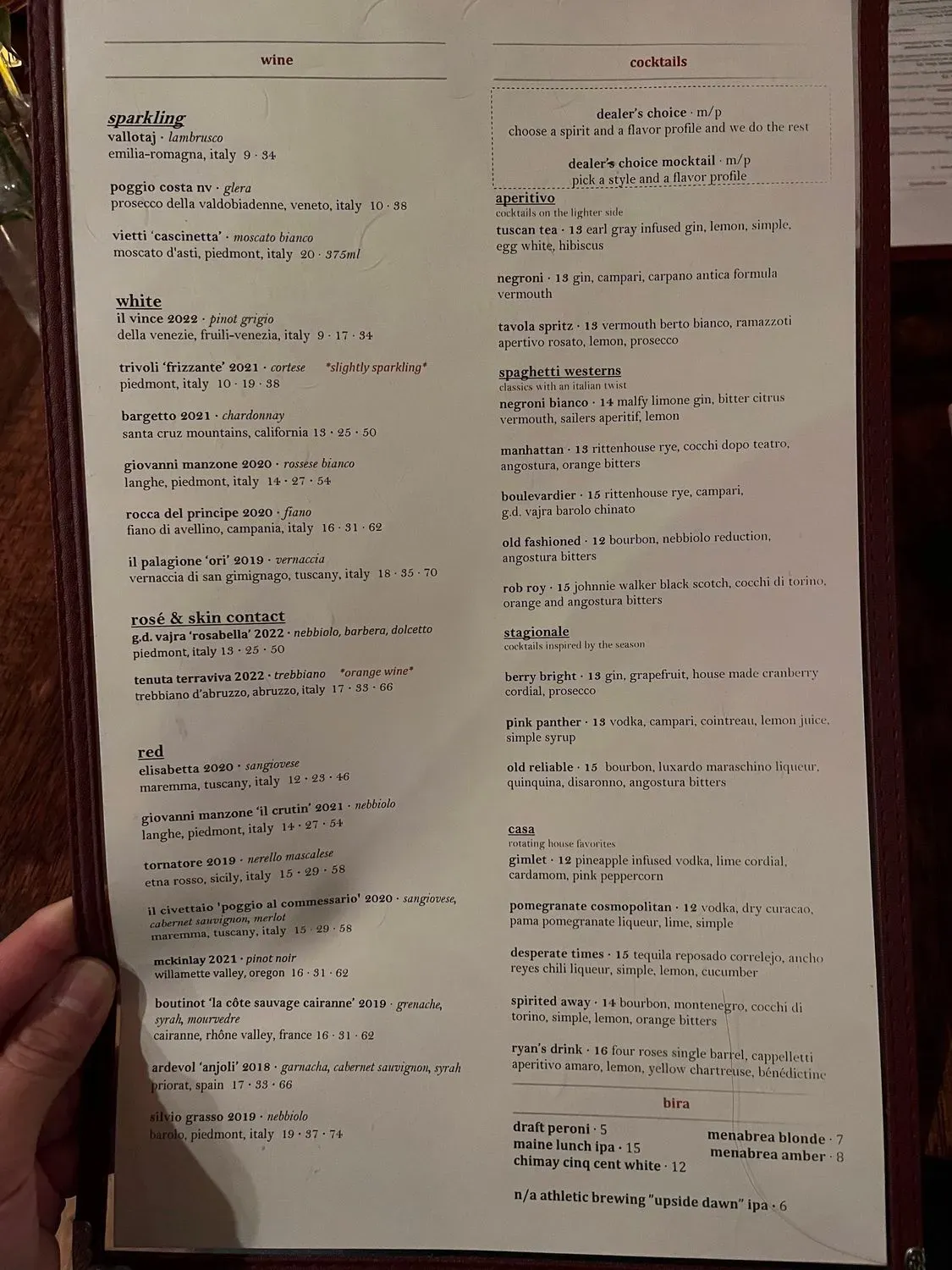 Menu 2