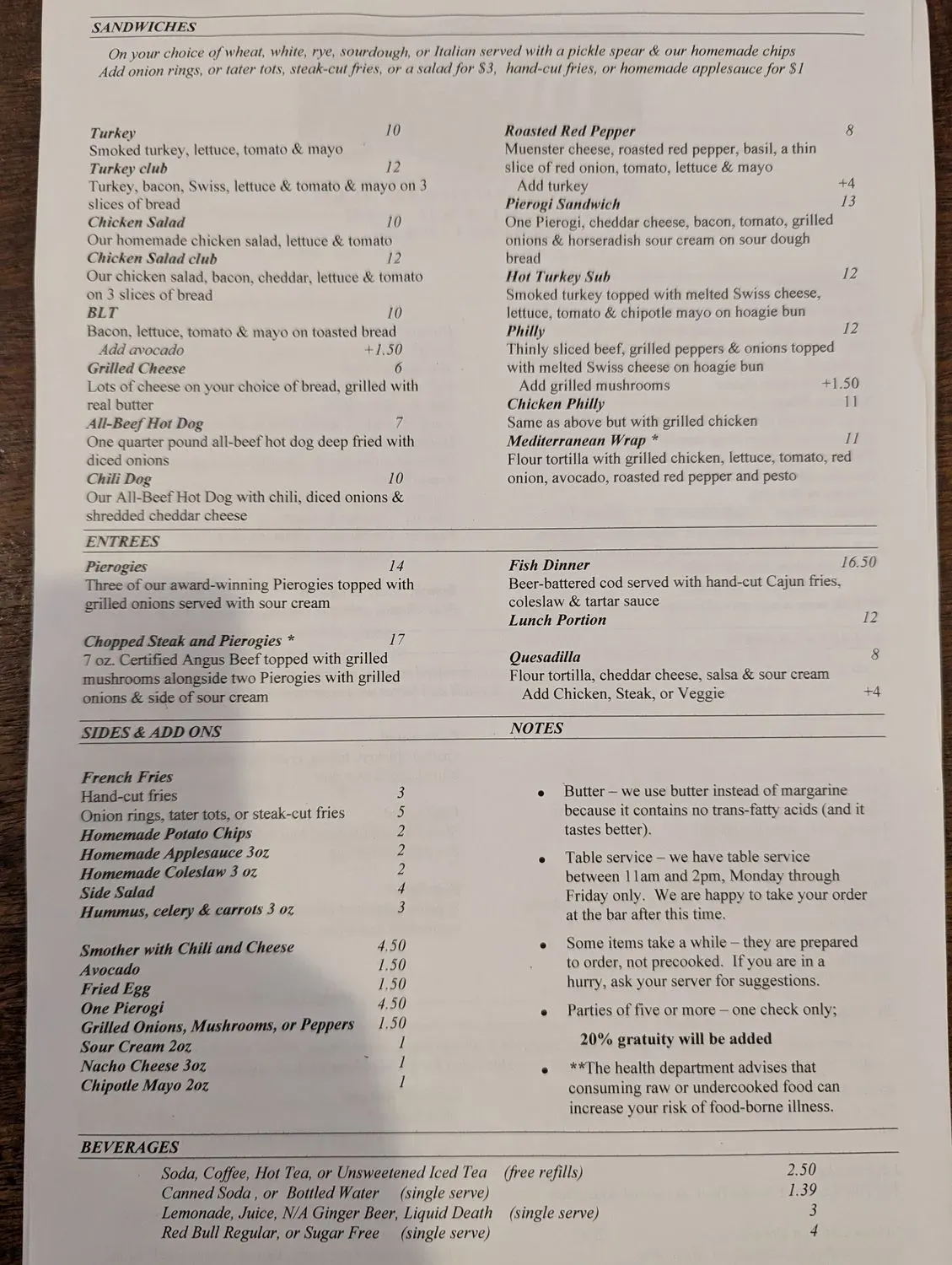 Menu 3