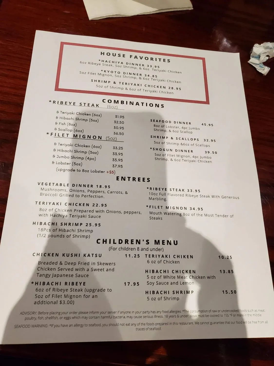 Menu 5