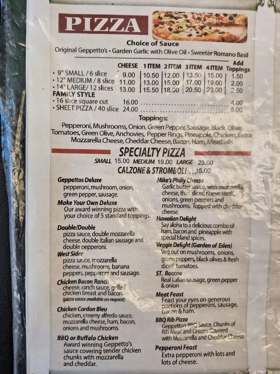 Menu 1