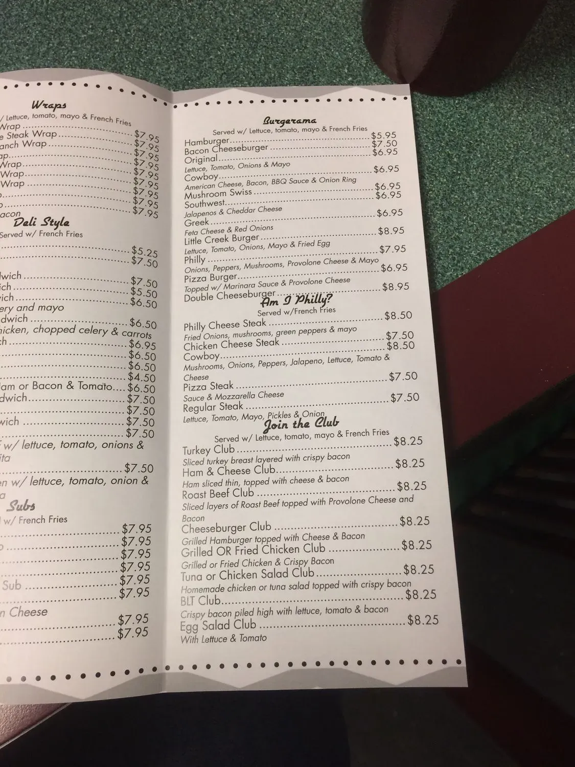 Menu 5