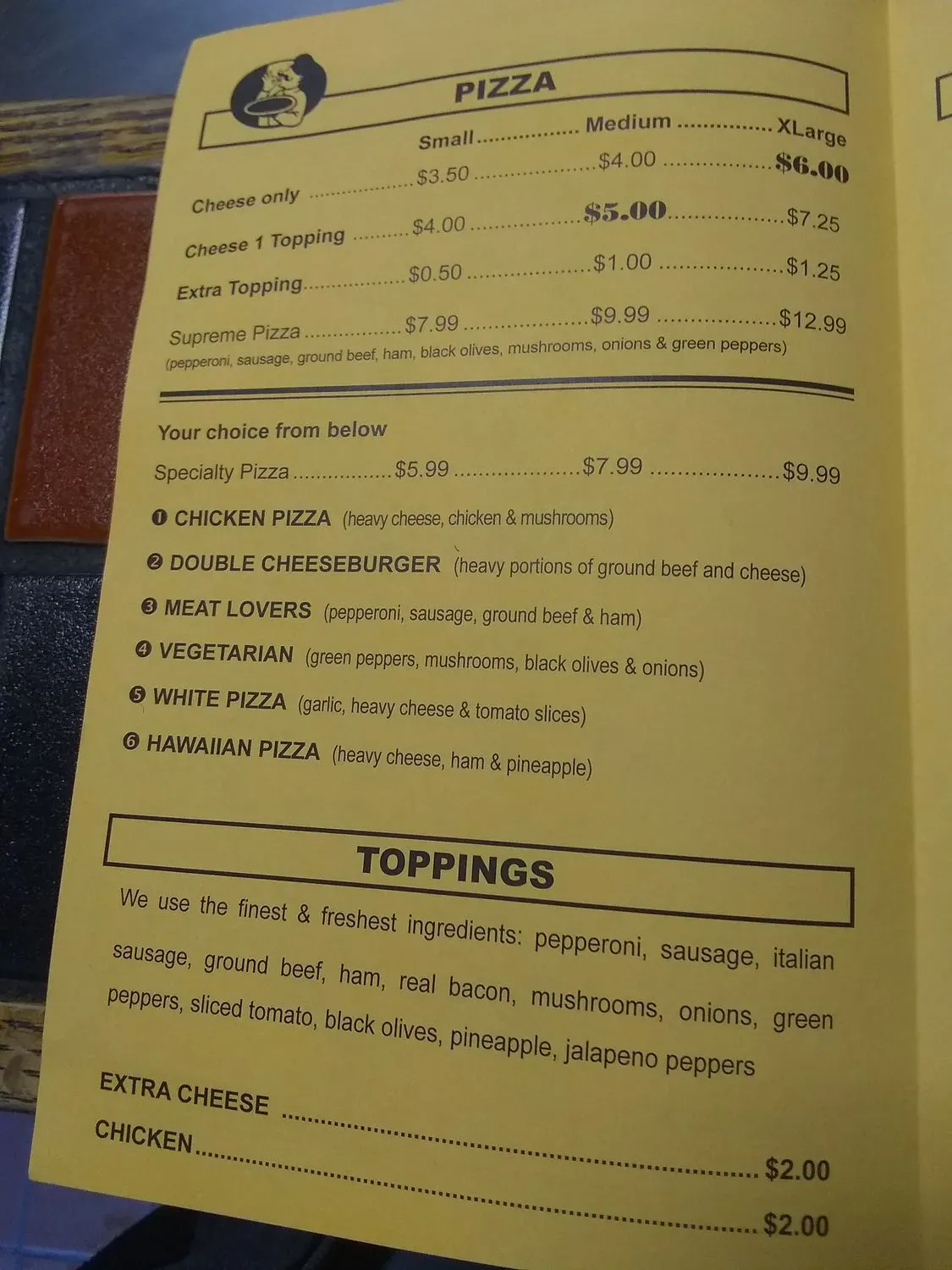 Menu 5