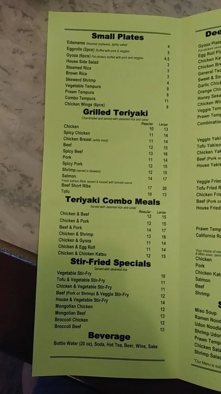 Menu 3