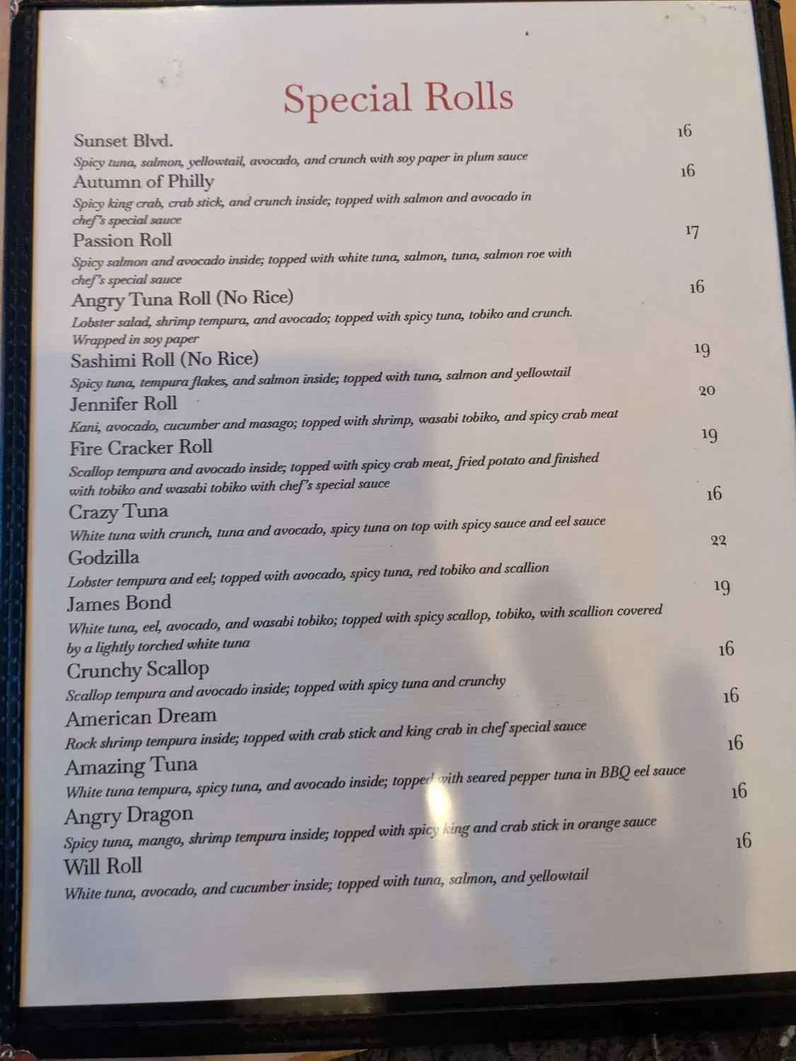 Menu 5