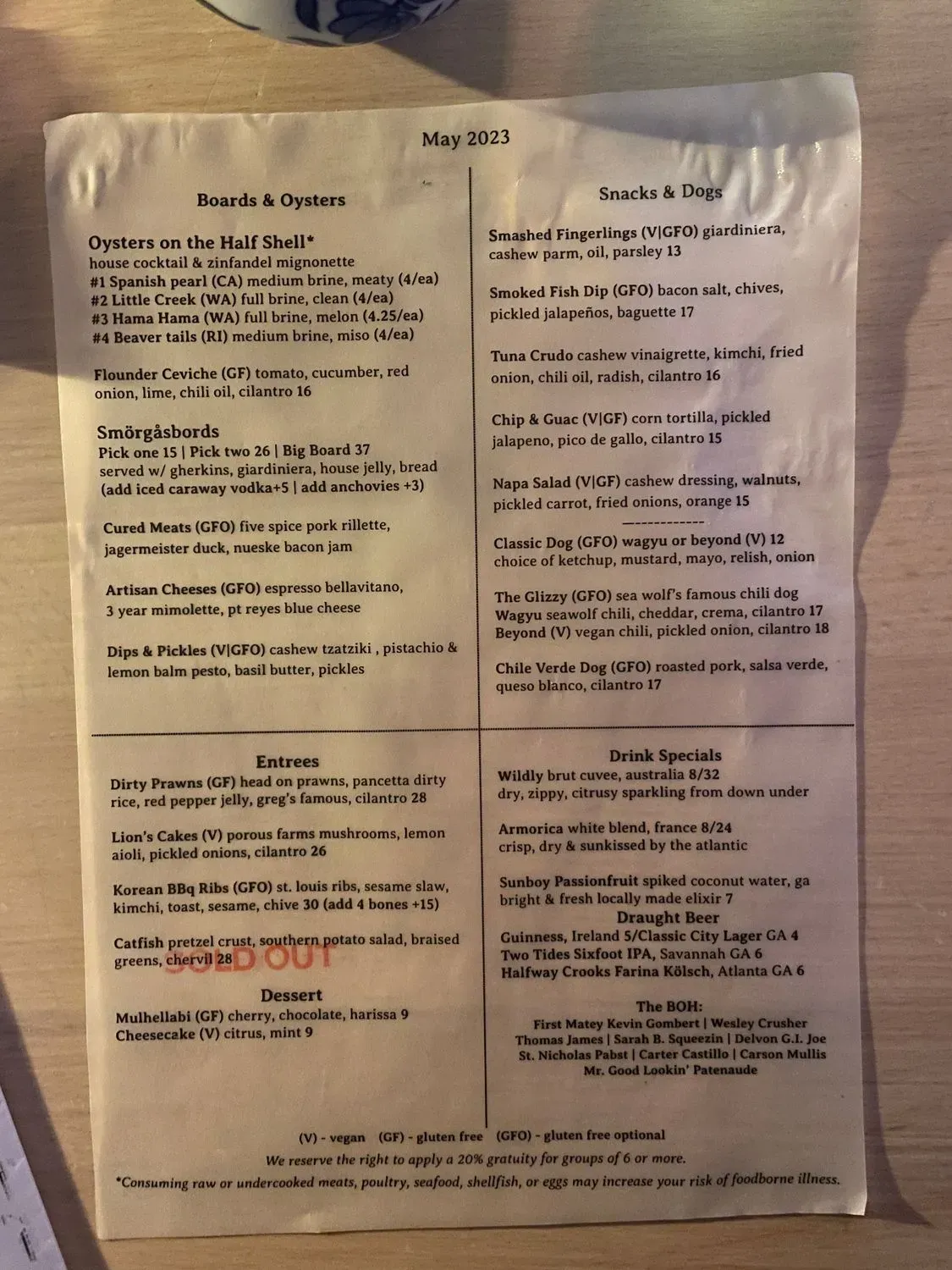 Menu 4