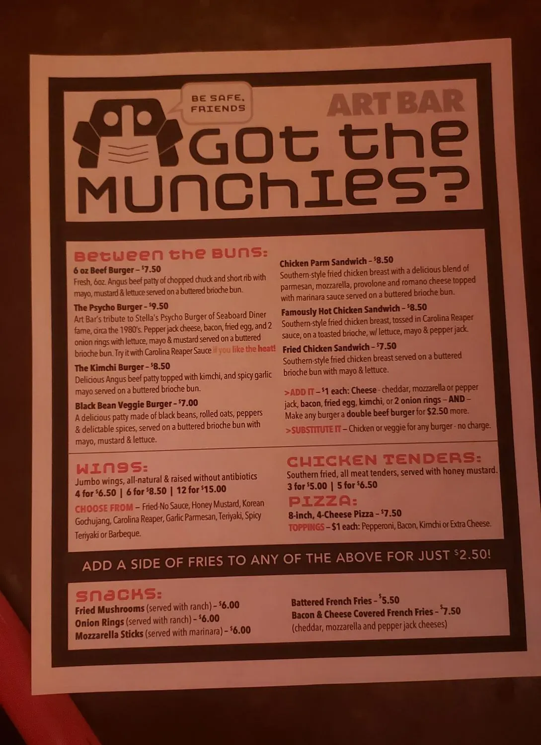 Menu 5