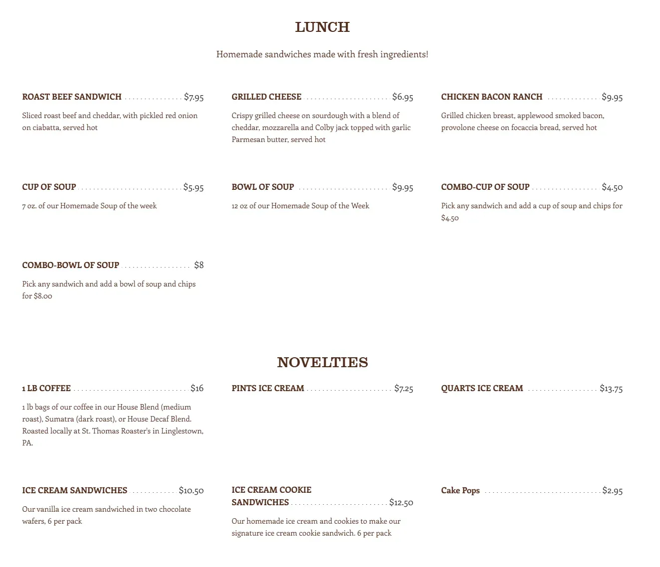 Menu 2