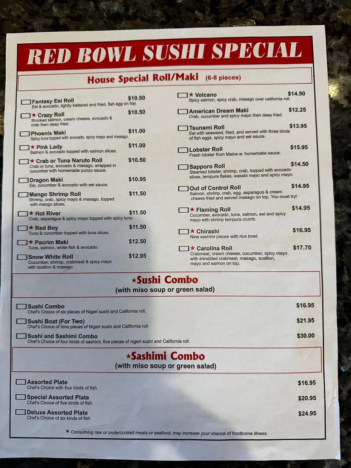 Menu 1