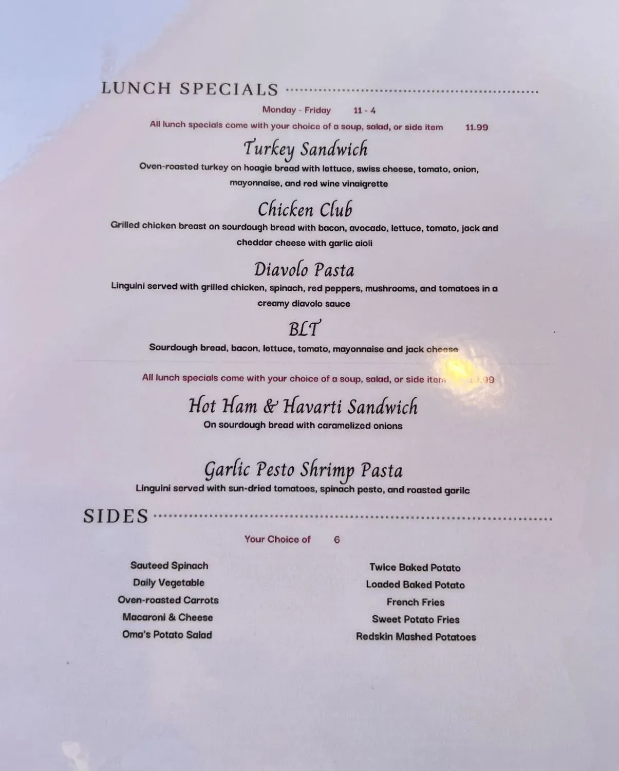 Menu 3